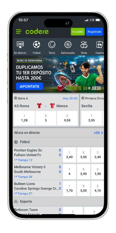 Codere app